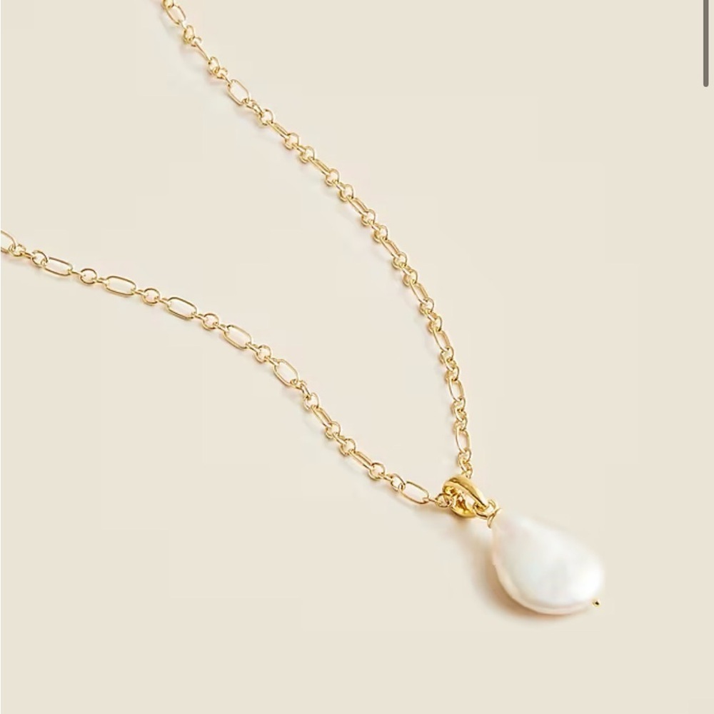 NWT J. Crew Gold vermeil freshwater pearl necklace - Picture 1 of 4